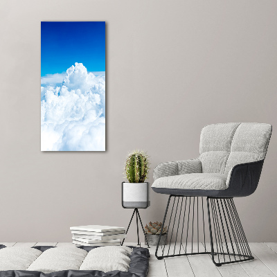 Tableau sur verre acrylique Vol au-dessus des nuages