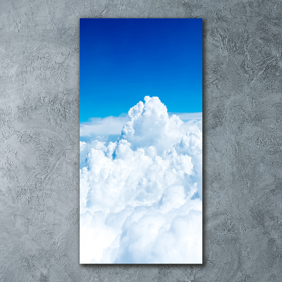 Tableau sur verre acrylique Vol au-dessus des nuages