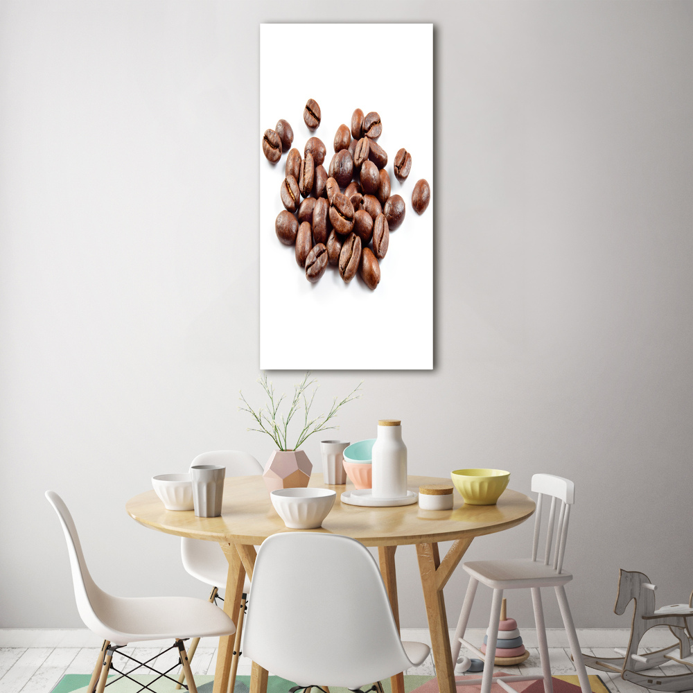 Tableau sur verre acrylique Grains de café aromatiques