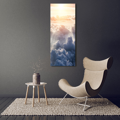 Tableau sur verre acrylique Vol au-dessus des nuages