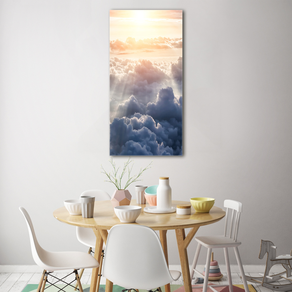 Tableau sur verre acrylique Vol au-dessus des nuages