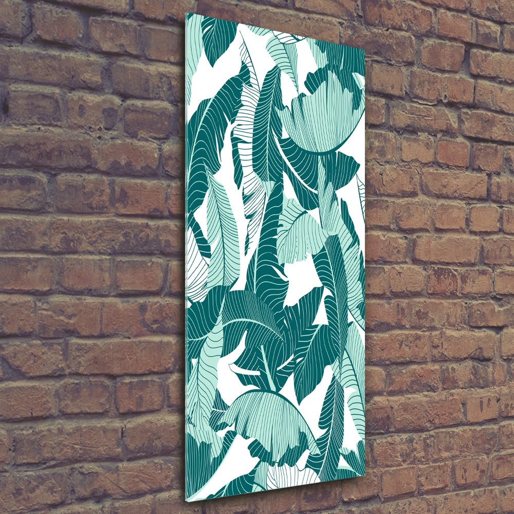 Tableau en acrylique Feuilles tropicales plantes