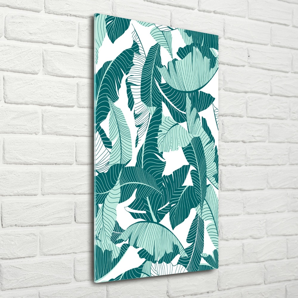 Tableau en acrylique Feuilles tropicales plantes