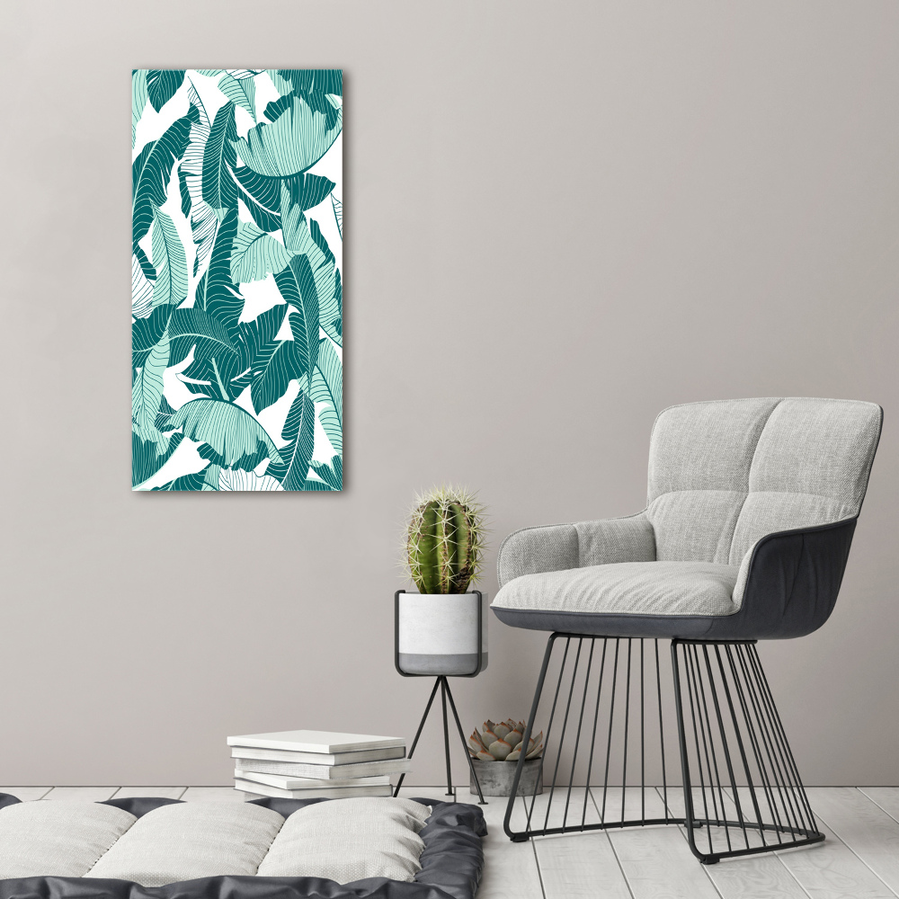 Tableau en acrylique Feuilles tropicales plantes