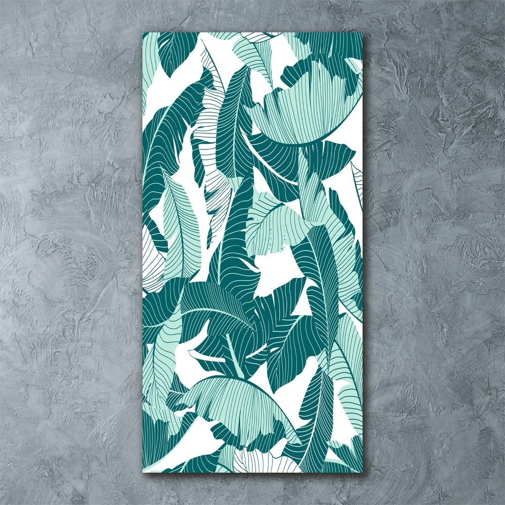 Tableau en acrylique Feuilles tropicales plantes