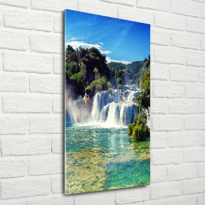 Tableau en acrylique Chute d'eau de Krka