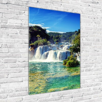 Tableau en acrylique Chute d'eau de Krka