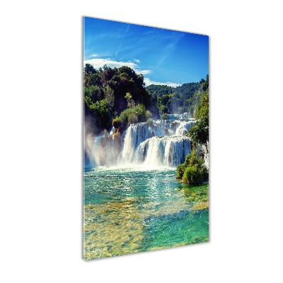 Tableau en acrylique Chute d'eau de Krka