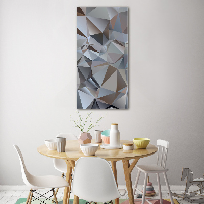 Acrylique tableau Triangles abstraits