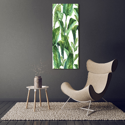 Tableau sur verre acrylique Feuilles tropicales plantes