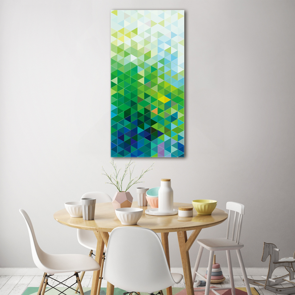 Tableau en acrylique Motif abstrait en forme de triangle