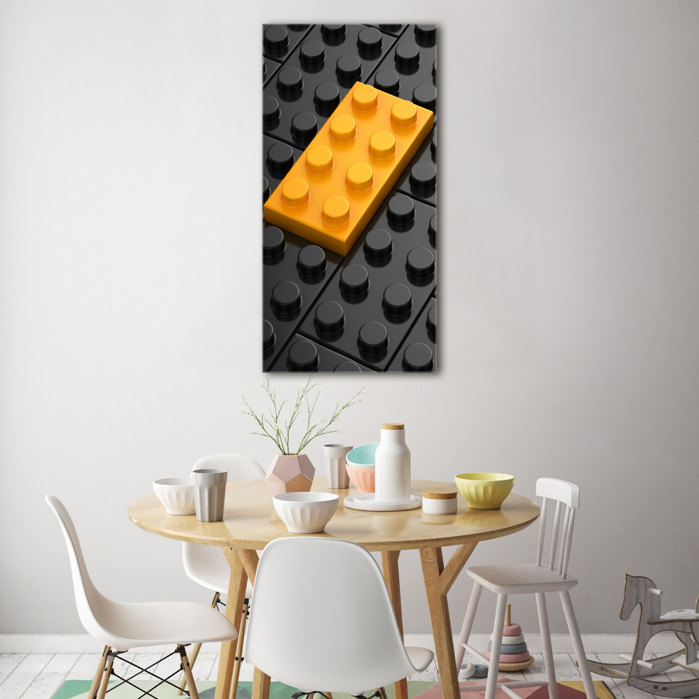 Tableau verre acrylique Briques Lego