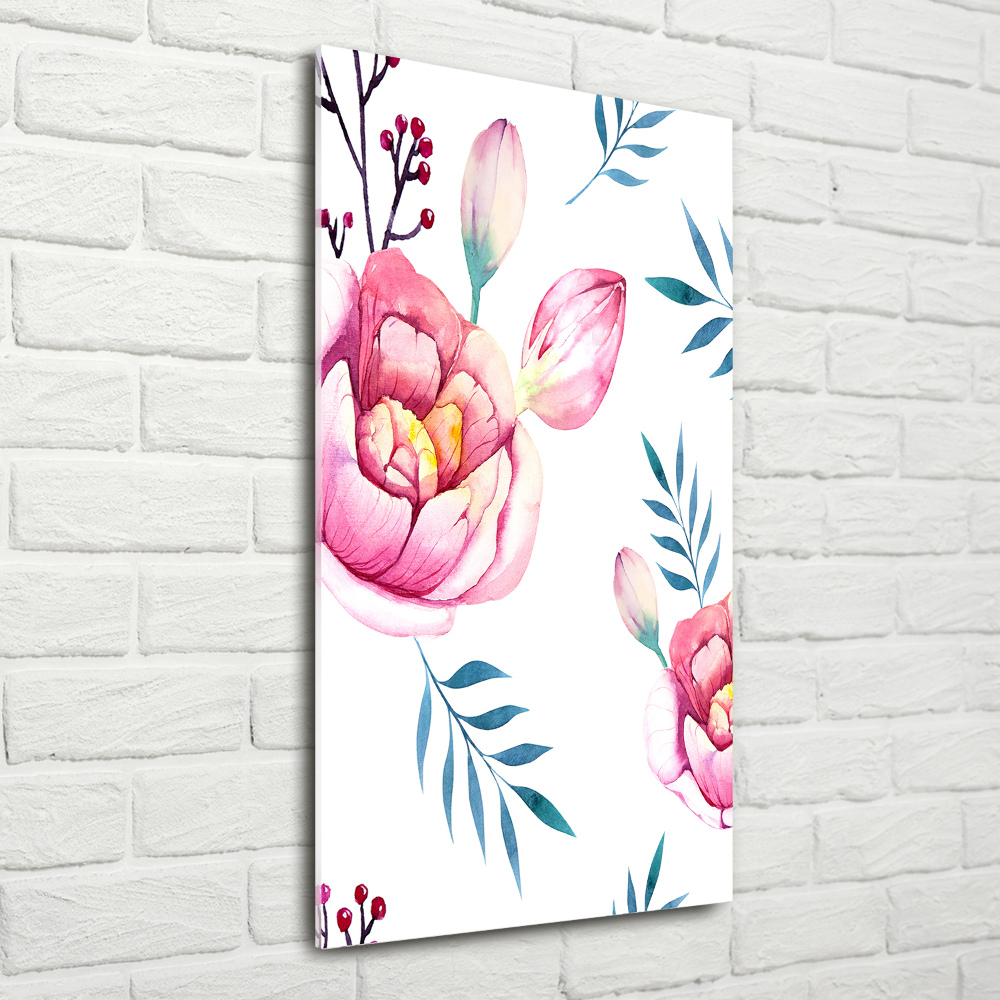 Tableau en acrylique Pivoines