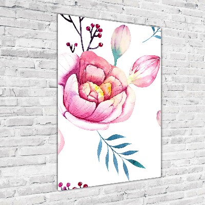 Tableau en acrylique Pivoines