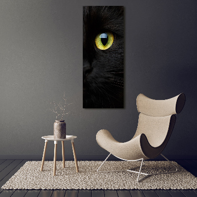 Tableau verre acrylique Les yeux du chat