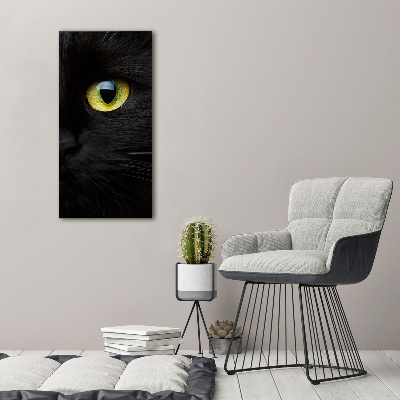 Tableau verre acrylique Les yeux du chat