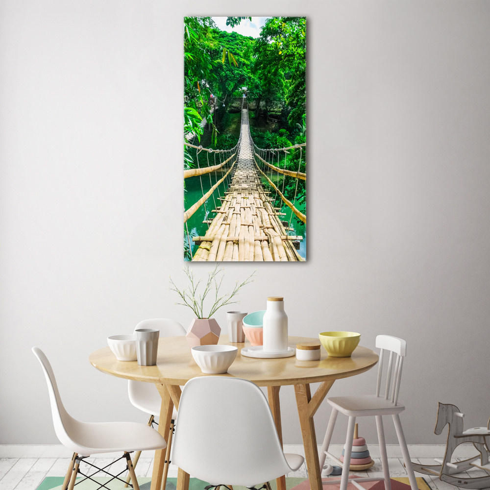 Acrylique tableau Pont de la jungle