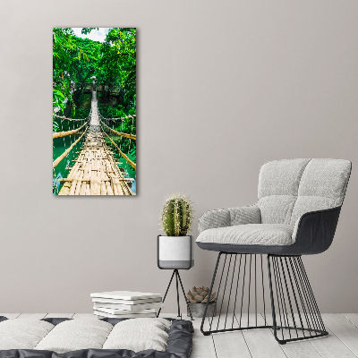 Acrylique tableau Pont de la jungle