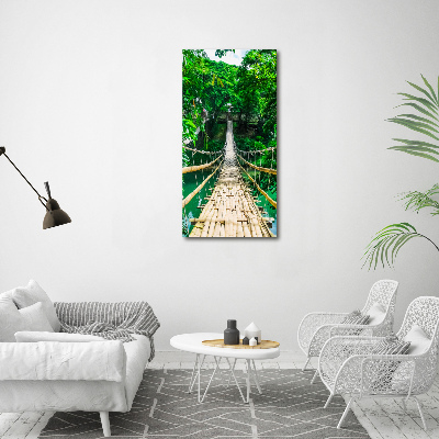 Acrylique tableau Pont de la jungle