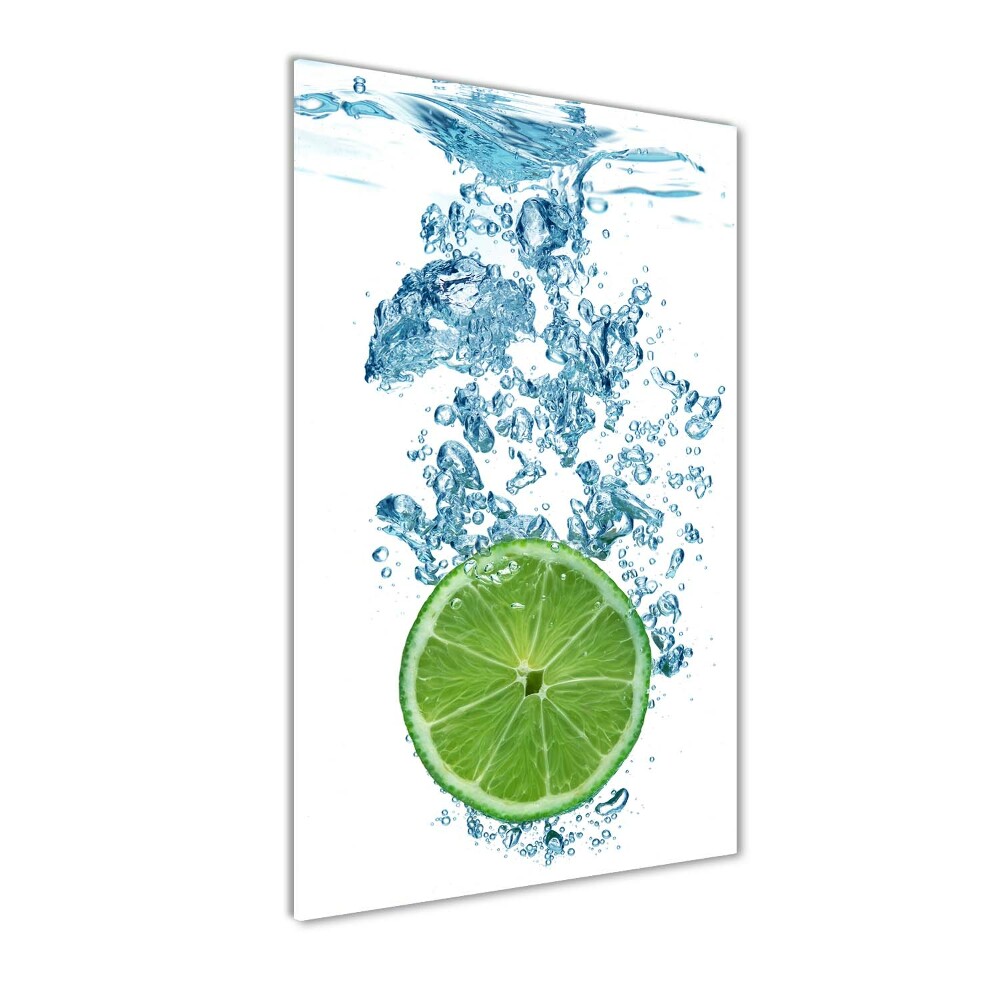 Acrylique tableau Citron vert sous l'eau