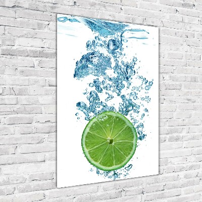 Acrylique tableau Citron vert sous l'eau