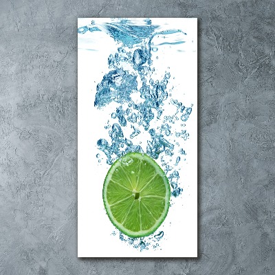 Acrylique tableau Citron vert sous l'eau