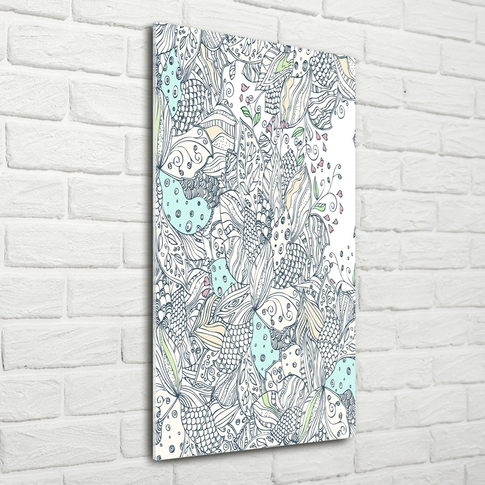 Acrylique tableau Design floral