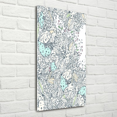 Acrylique tableau Design floral