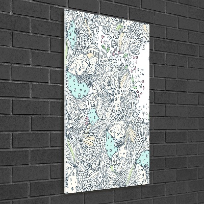 Acrylique tableau Design floral