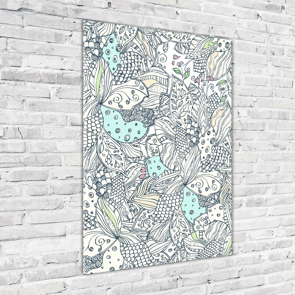 Acrylique tableau Design floral