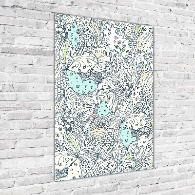 Acrylique tableau Design floral