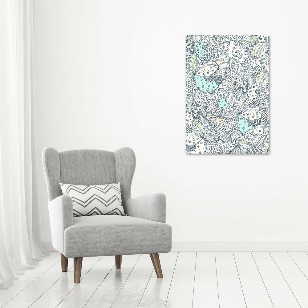 Acrylique tableau Design floral