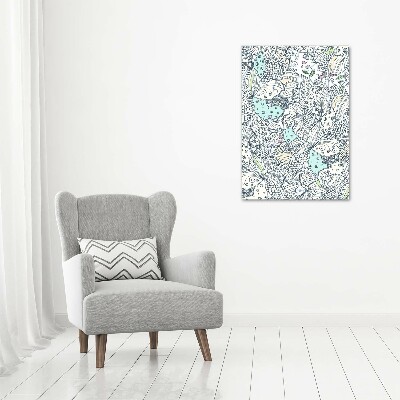 Acrylique tableau Design floral