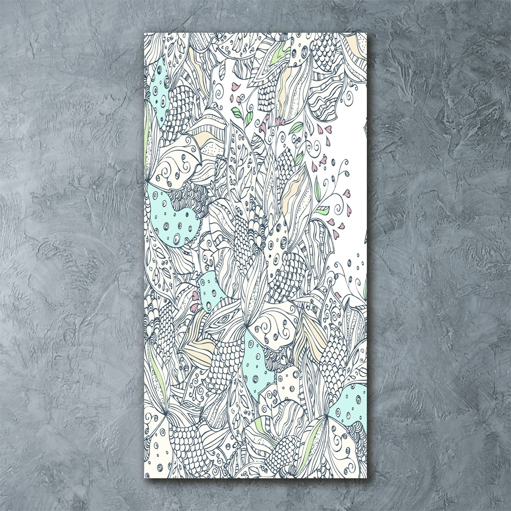 Acrylique tableau Design floral