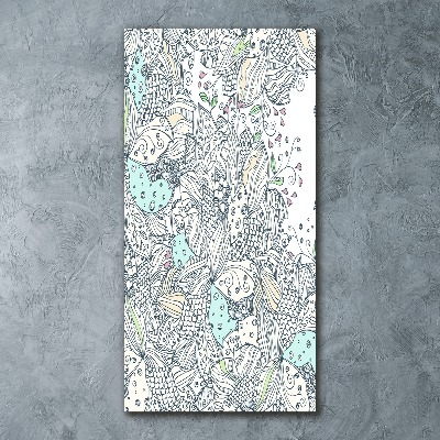 Acrylique tableau Design floral