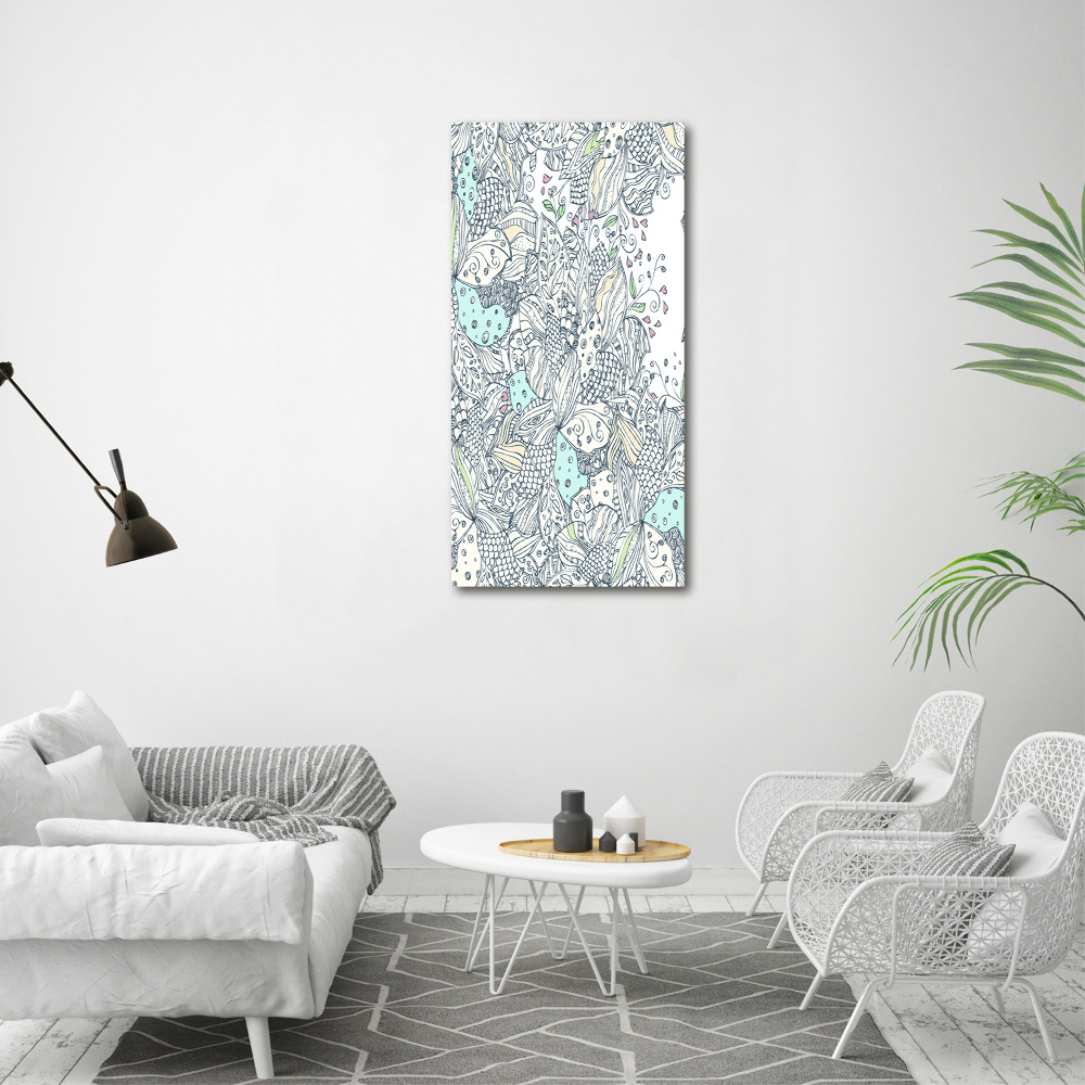 Acrylique tableau Design floral