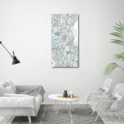 Acrylique tableau Design floral