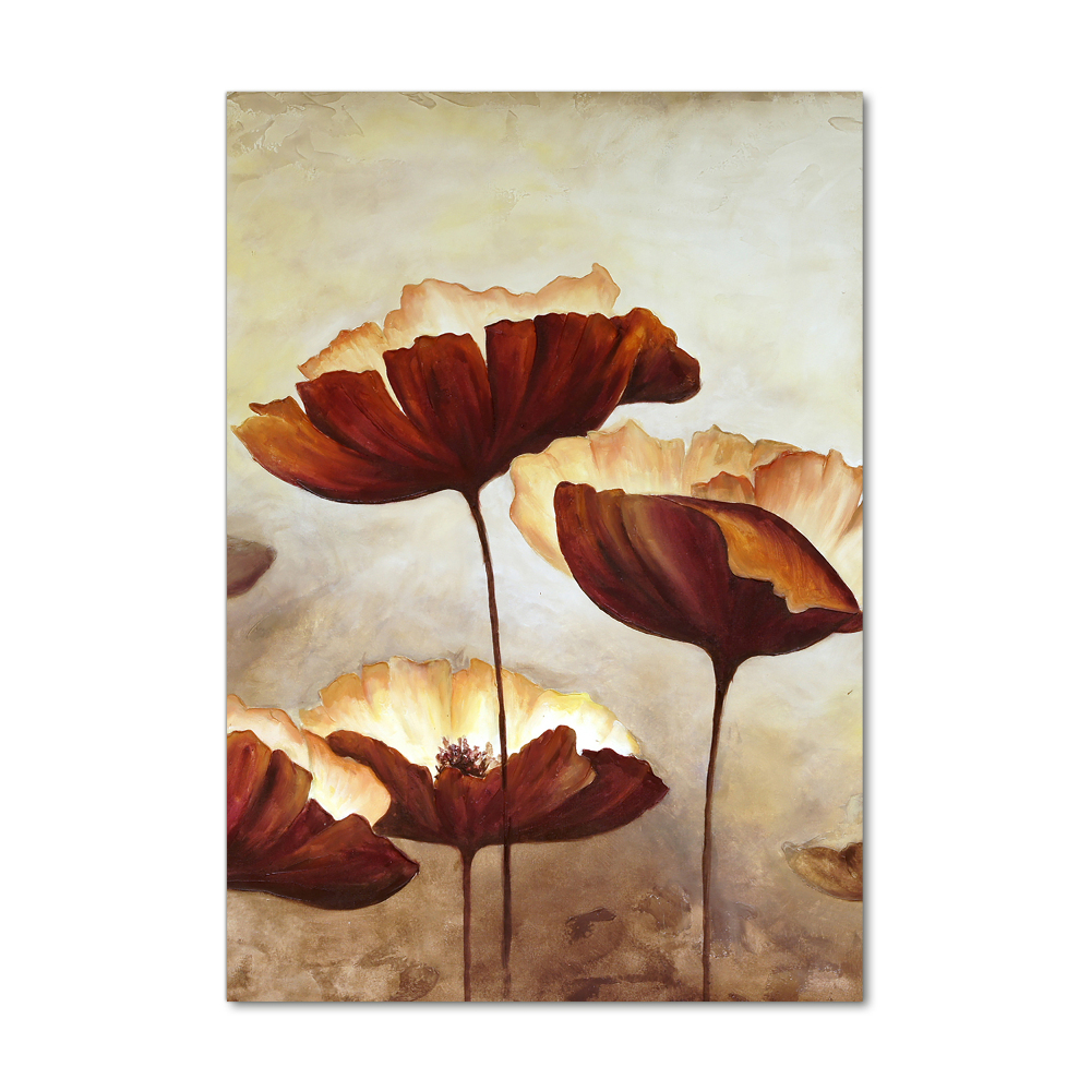 Tableau acrylique Coquelicots des champs