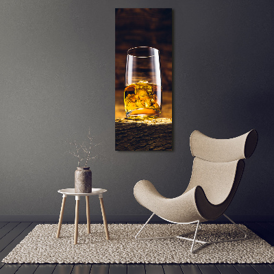 Acrylique tableau Bourbon dans un verre