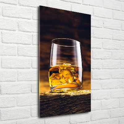 Acrylique tableau Bourbon dans un verre