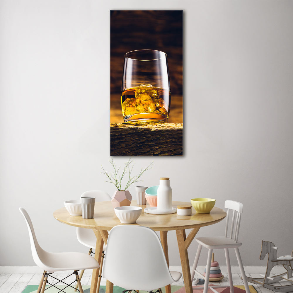 Acrylique tableau Bourbon dans un verre