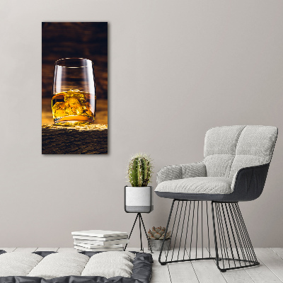 Acrylique tableau Bourbon dans un verre