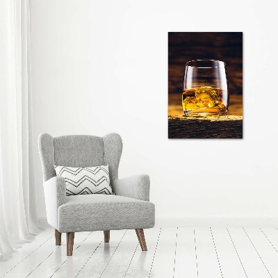 Acrylique tableau Bourbon dans un verre