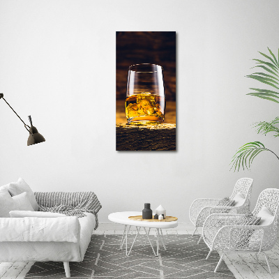 Acrylique tableau Bourbon dans un verre