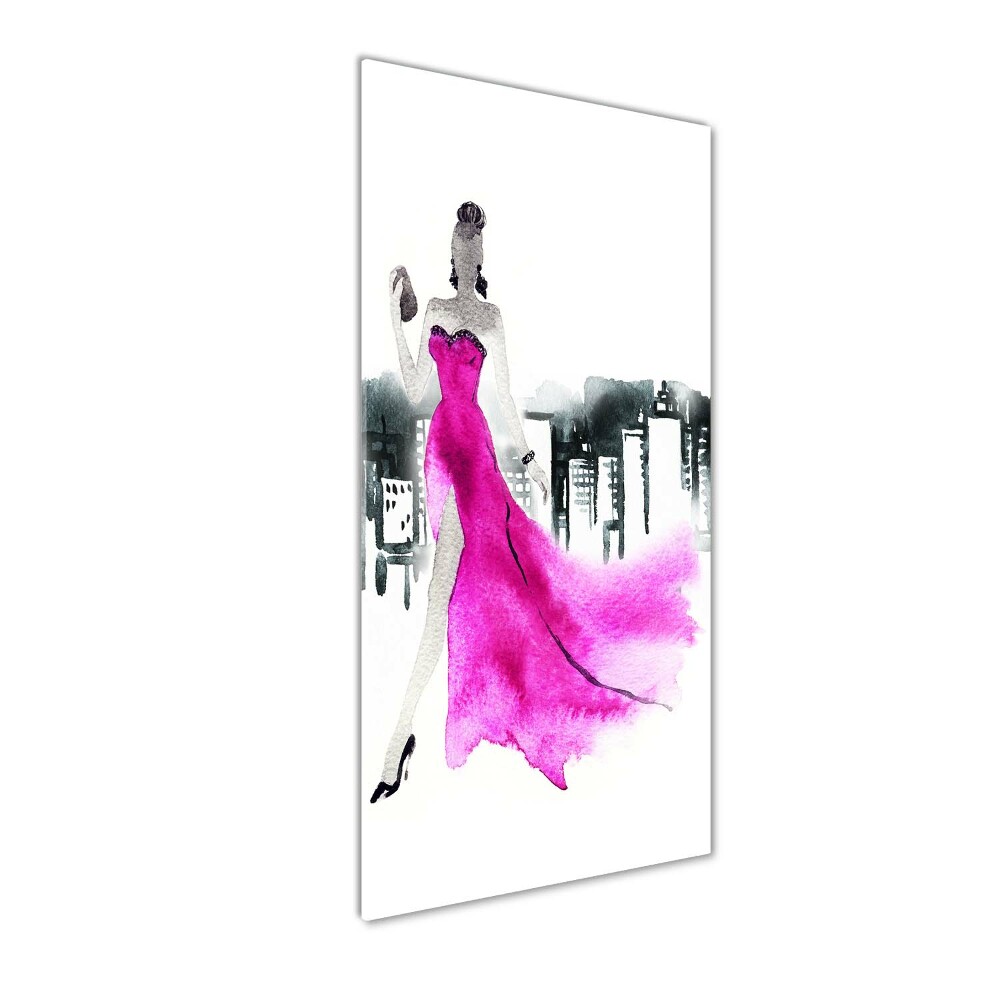 Tableau verre acrylique Illustration de la mode