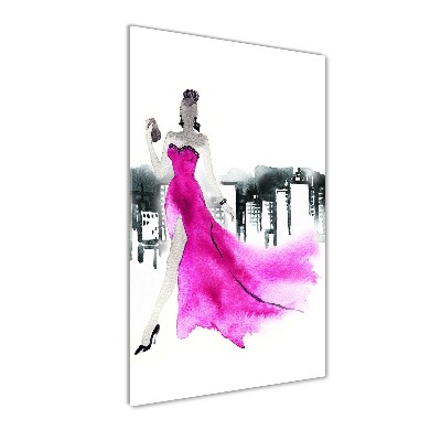 Tableau verre acrylique Illustration de la mode