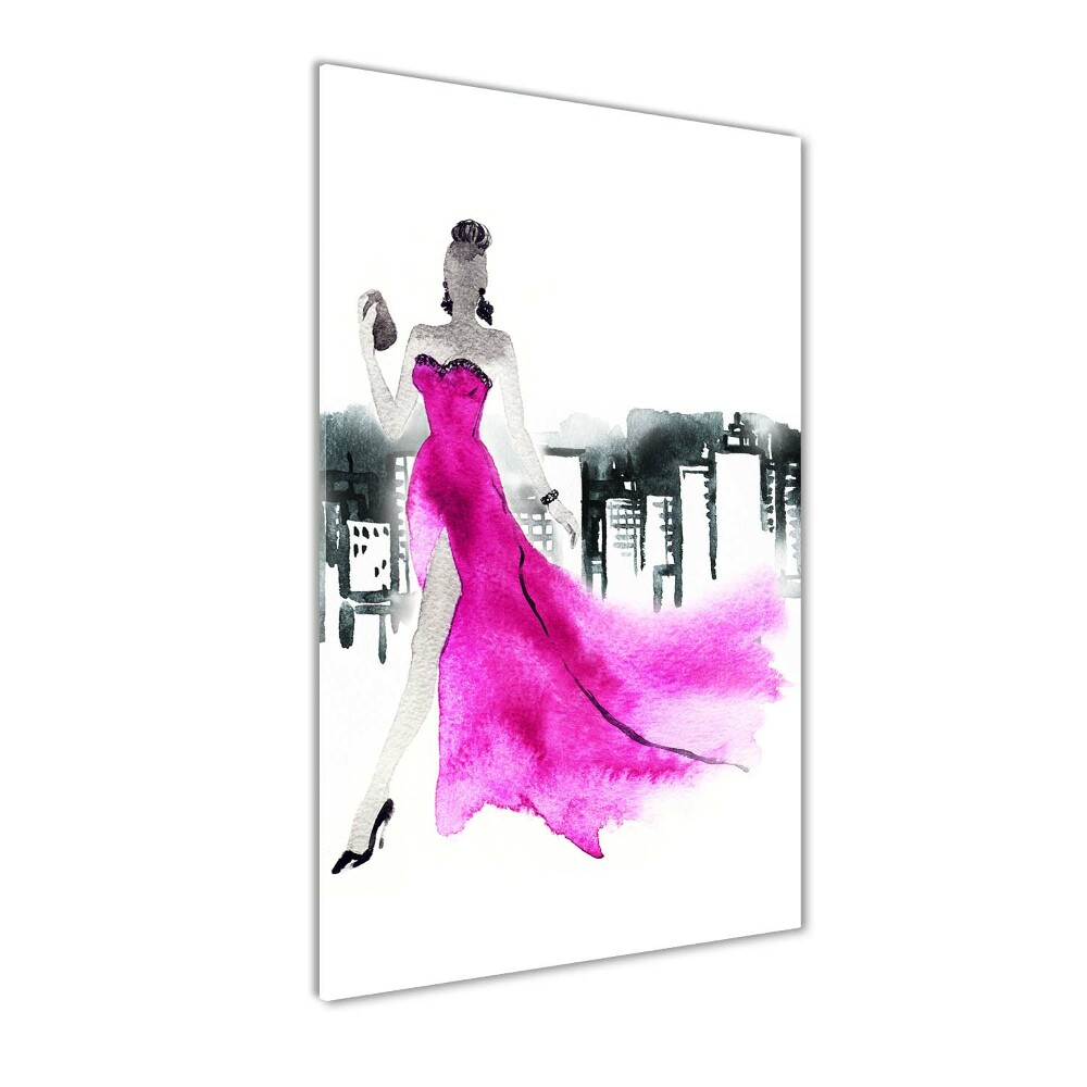 Tableau verre acrylique Illustration de la mode