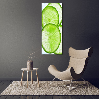 Tableau en acrylique Citron vert sous l'eau