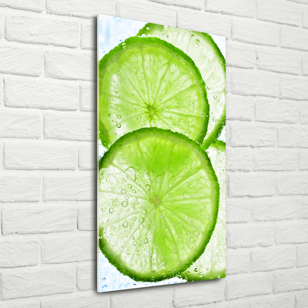 Tableau en acrylique Citron vert sous l'eau