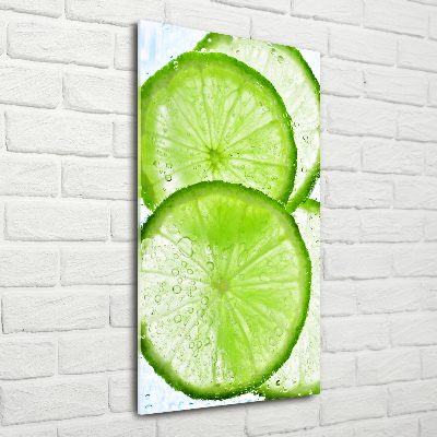 Tableau en acrylique Citron vert sous l'eau